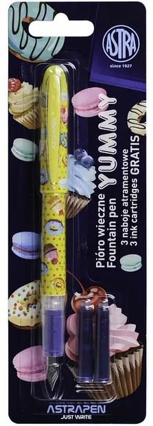 Stilou Astra - Yummy, cu 3 umpluturi, sortiment