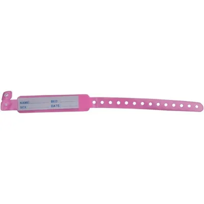 Bratari de Identificare Roz, pentru Adulti, Prima, 100 Buc