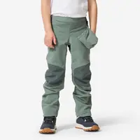 Pantalon softshell de drumeție copii 2-6 ani, MH900 verde