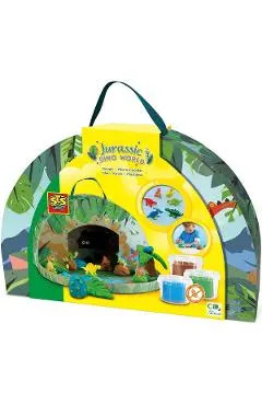 Plastilina in geanta tematica. Jurassic Dino World