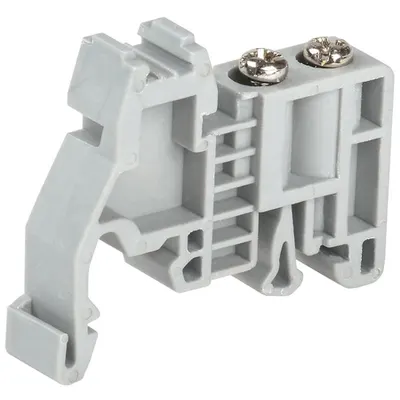 End stop (limiter with marking) on DIN rail