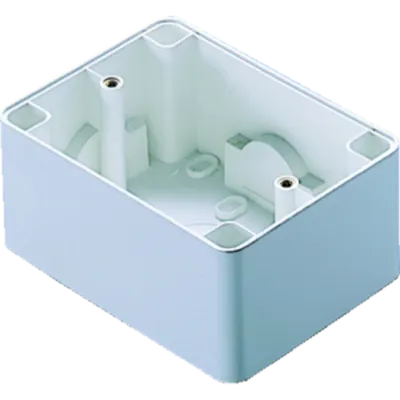 Doza cu montaj pe perete cu COMPACT SELF-SUPPORTING PLATE - 1/2/3 module- CLOUD WHITE - SYSTEM