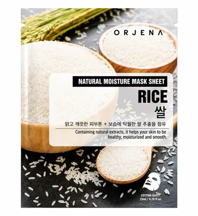 Orjena Masca tip servetel Natural Moisture Mask - Rice, 23 ml