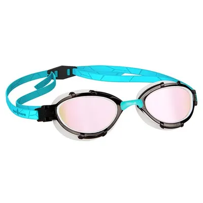 Mad Wave Triathlon Rainbow Mirrored Goggles - Azur