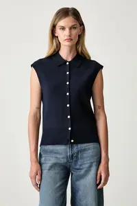 Tommy Hilfiger vestă pentru femei cu bumbac