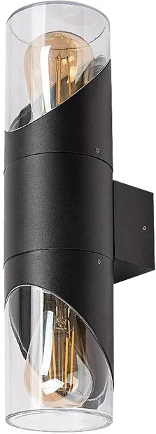 Aplică de exterior Rabalux - Novigrad 7237, IP 54, E 27, 2 x 28 W max, 230 V, negru