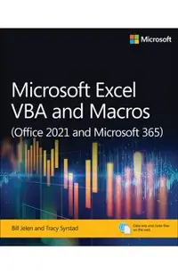 Microsoft Excel VBA and Macros (Office 2021 and Microsoft 365)