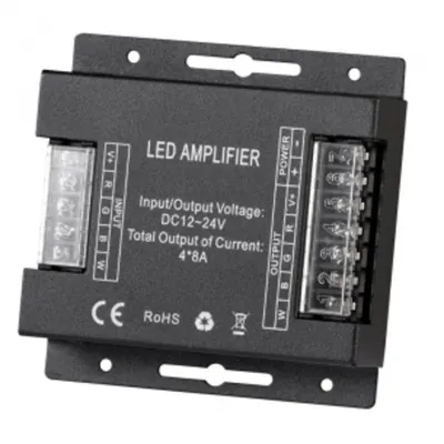 Amplificator Benzi Led Rgbw, 4x8a, 12-24v Dc