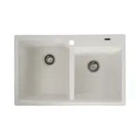 Chiuveta de bucătărie Elefant Premium Harmony , Alb, 775x495/420 mm