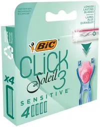 Rezerve aparat de ras Soleil Click Sensitive, 4 bucati, BIC
