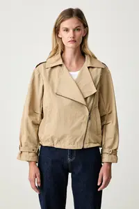 DKNY jachetă scurtă pentru femei cu bumbac