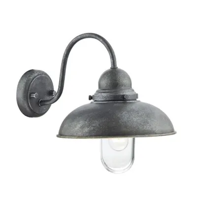 Aplica Dynamo Outdoor Wall Light Aged Iron Glass IP44