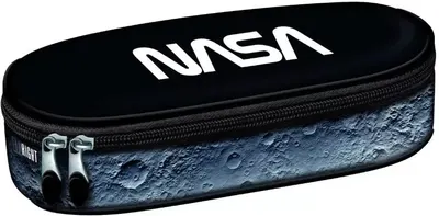 Penar școlar oval St. Right Moon Surface - Cu 1 fermoar