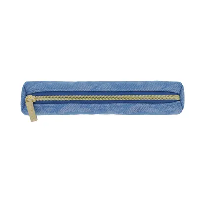 Penar tip etui, 1 fermoar, rotund, Herlitz Mini Bright Animal, albastru