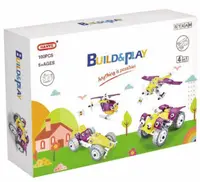 Constructor 4 în 1 HanYe Build and Play - Vehicule, 100 de piese