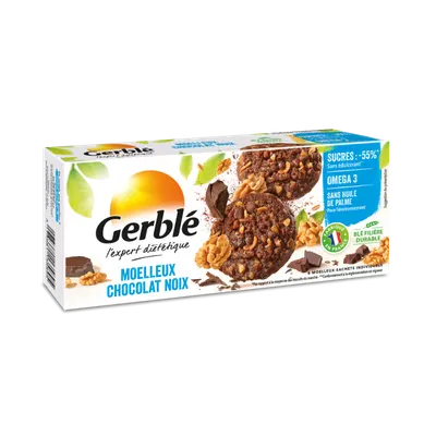 Prajitura cu ciocolata si nuci, 138g, Gerble Expert Dietetic