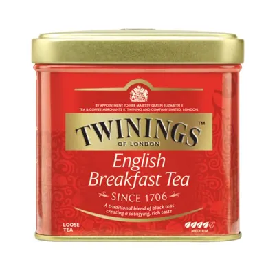 Ceai Negru Twinings English Breakfast, Cutie Metalică, 100 g Engros