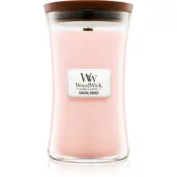 Woodwick Coastal Sunset lumânare parfumată cu fitil din lemn 609.5 g