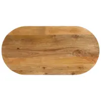 Gossi blat de masa oval, 140x50x2,5 cm, lemn masiv de mango