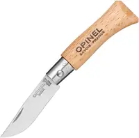 Cuțit pliabil Opinel Inox - №2, fag