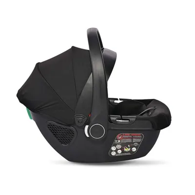 Cosulet auto pentru copii Lorelli Aria Luxe Black Jasper, panou de ventilatie, tetiera reglabila, maner reglabil, 0-15 luni, 40-87 cm