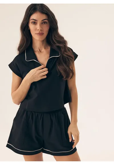 Costum dama Remi Negru - Negru