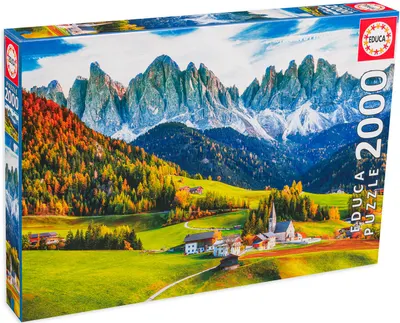 Puzzle Educa din 2000 de piese - Toamna în Dolomiți