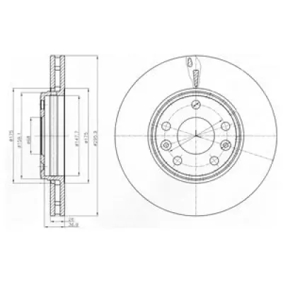Disc frana DELPHI BG4264