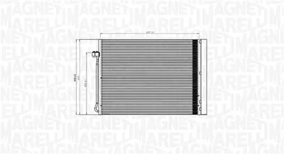Condensator climatizare (cu uscator) potrivit BMW X5 (E70), X5 (F15, F85), X6 (E71, E72), X6 (F16, F86) 2.0-4.8 10.06-07.19