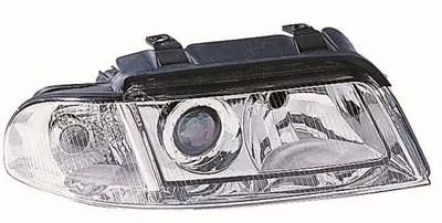 Far dreapta (H7, reglaj electric, fundal cromat) AUDI A4 1998-2001