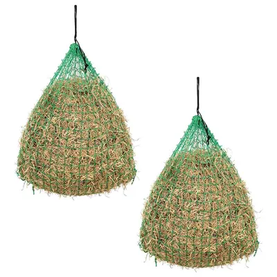 vidaXL Plase pentru fân, 2 buc, rotund, 0,75 x 0,5 m PP