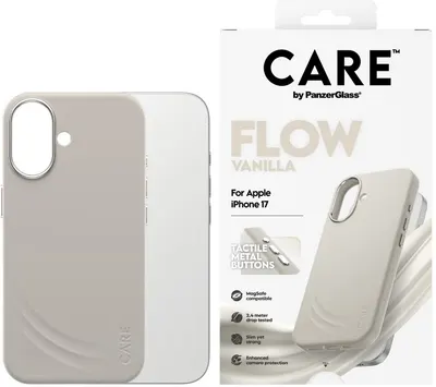 Husă CARE - Flow, iPhone 17, MagSafe, Vanilla