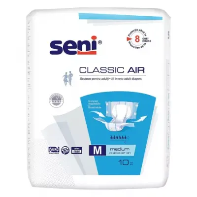 Scutece adulti Classic Air Medium, Seni | 10 bucati
