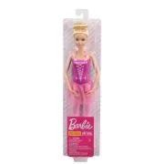 Papusa Barbie balerina blonda cu costum roz, Barbie