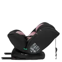 Scaun auto, Lionelo, Bastiaan i-Size, 4 in 1, Protectie laterala, Spatar inclinabil in 4 pozitii, Tetiera reglabila in 7 pozitii, Rotire 360 grade, Top Tether, 0-36 Kg, 40-150 cm, Isofix, Conform ECE R12903, Roz deschis