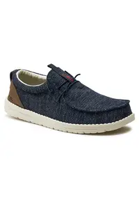 Pantofi sport barbati - material textil - albastru