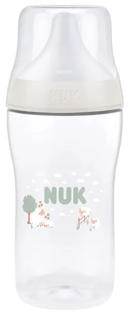 Biberon cu tetină din silicon NUK Perfect Match - 260 ml, mărimea M, 3 luni+, oaie, verde