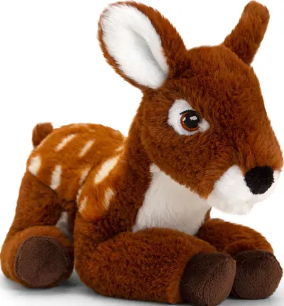 Jucarie ecologica de plus Keel Toys Keeleco - Cerb, 22 cm