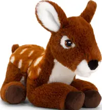 Jucarie ecologica de plus Keel Toys Keeleco - Cerb, 22 cm