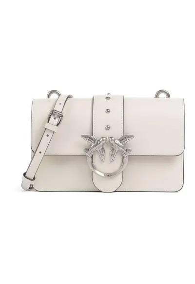 Geanta crossbody din piele cu detaliu logo metalic