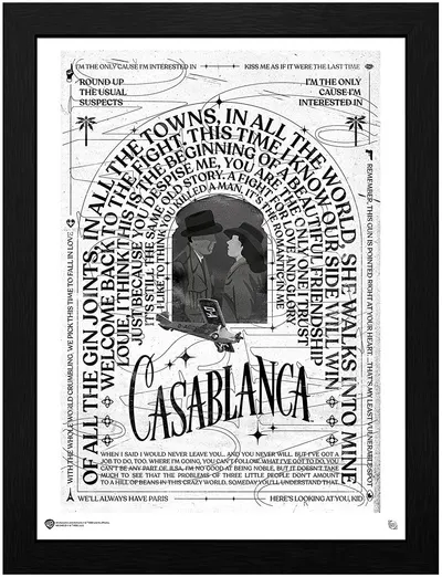 Afiș înrămat GB Eye Movies: Casablanca - Casablanca