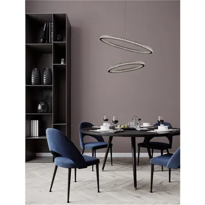 Lampa suspendata GINEVRA Nisipiu Negru Aluminiun & Silicon LED 54 Wat 230 Volt 3350Lm 3000K IP20