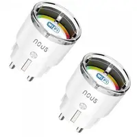 Set 2 prize inteligente Nous A1, Wi-Fi, 15A/3450W, monitorizare energie , control vocal, compatibil Google Assistant, amazon alexa 5907772033456
