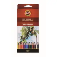 Creioane color, 24culori, Aquarell MONDELUZ Fructe, Koh-I-Noor