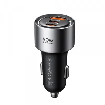 Incarcator Auto McDodo CC-3110 Gana, 90W, 3A, 1 x USB-A - 2 x USB-C, Negru