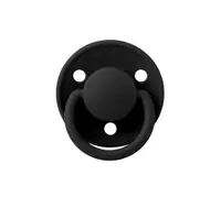Suzeta din silicon cu tetina rotunda marime universala De Lux Black, 1 bucata, Bibs