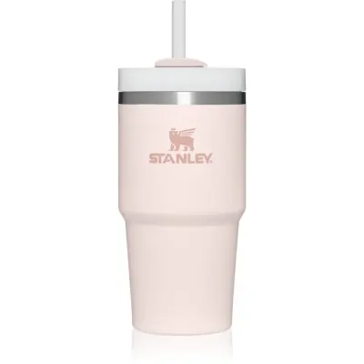 Stanley Quencher H2.O FlowState™ Tumbler pahar din oțel inoxidabil cu pai mic Rose Quartz 1 buc