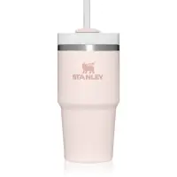 Stanley Quencher H2.O FlowState™ Tumbler pahar din oțel inoxidabil cu pai mic Rose Quartz 1 buc