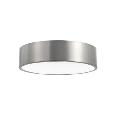 Plafoniera FINEZZA Metal Acrylic Diffuser Satin Nickel Outside Mat Alb Inside LED E27 3x10 Wat 230 Volt IP20 Fara bec