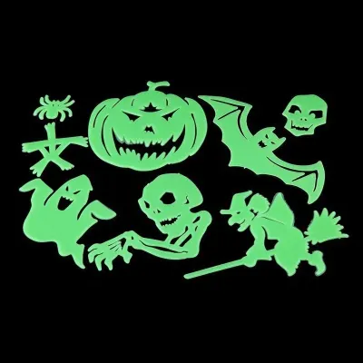 Sticker fosforescent Glow Monster, 8 figurine, ABS